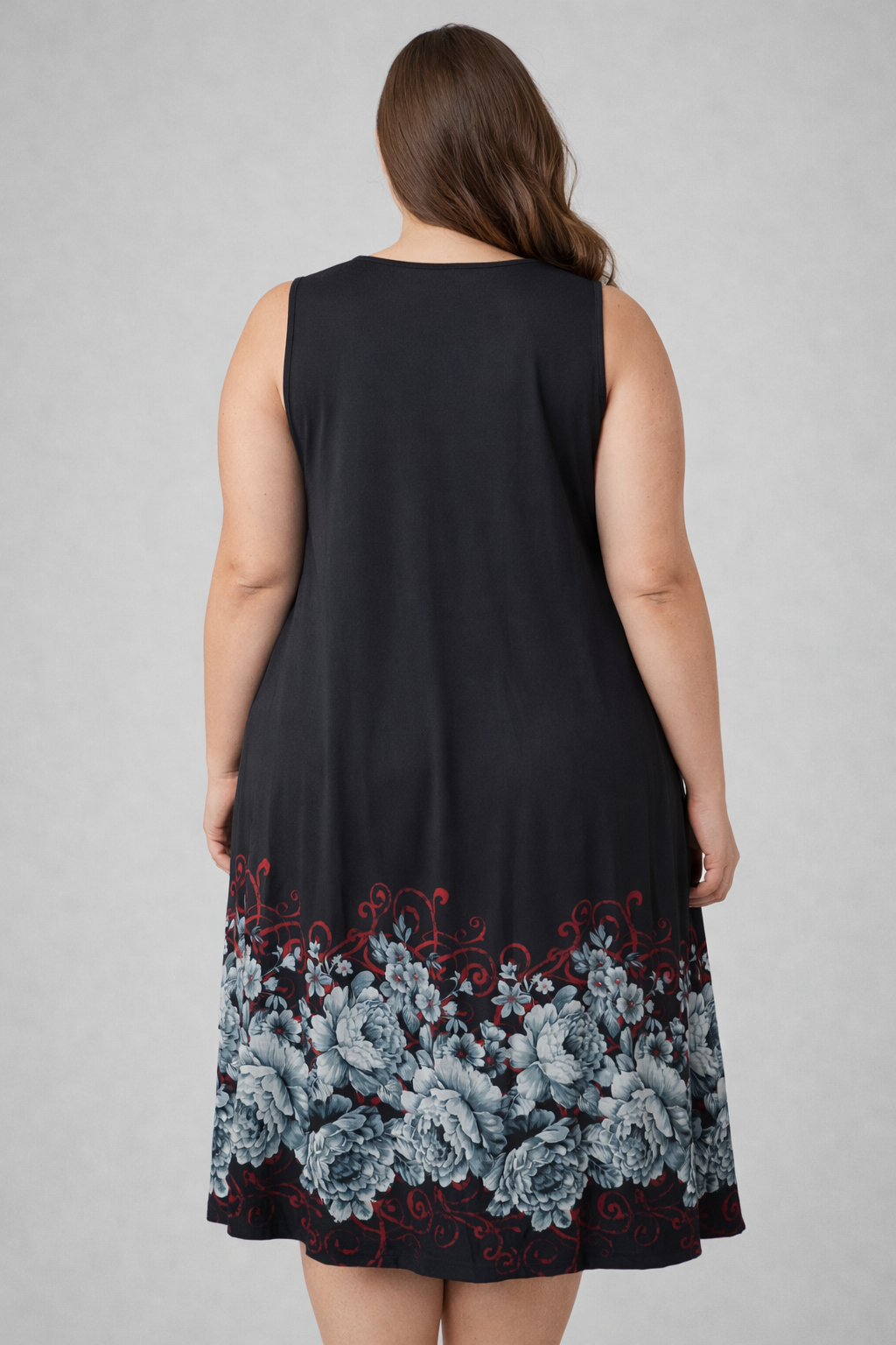 Vestido Negro Floral