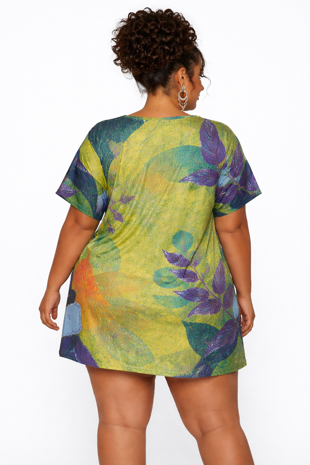 Vestido Estampado Artístico