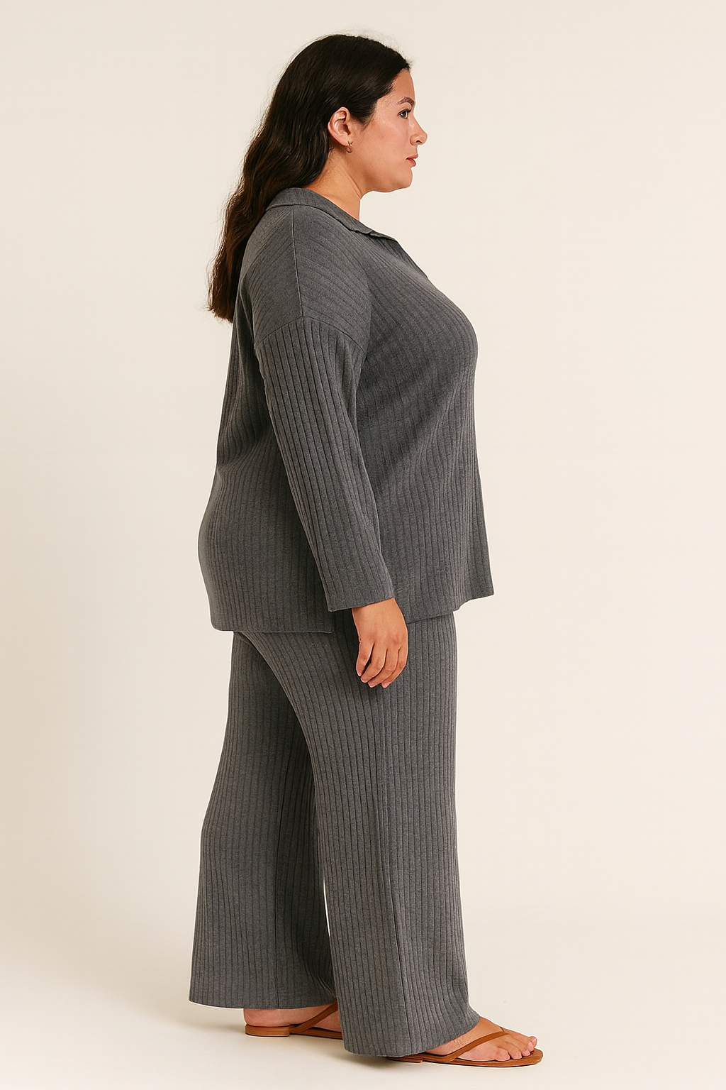 Conjunto canalizado gris