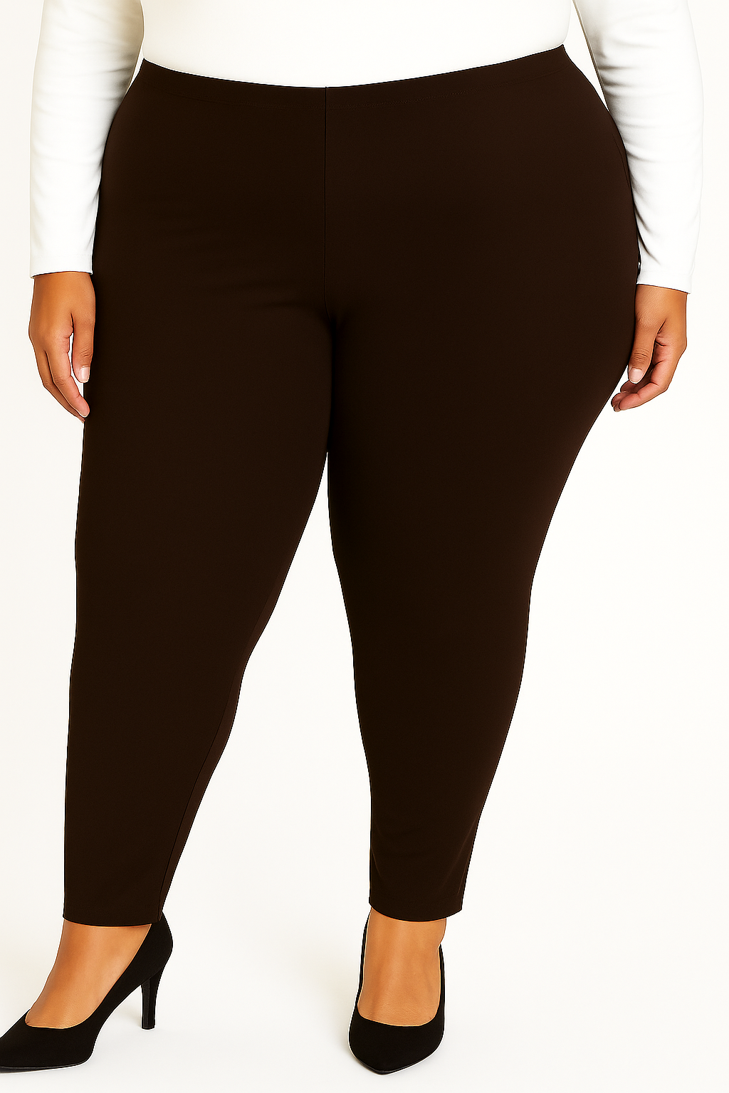 Leggins básicos marrón oscuro