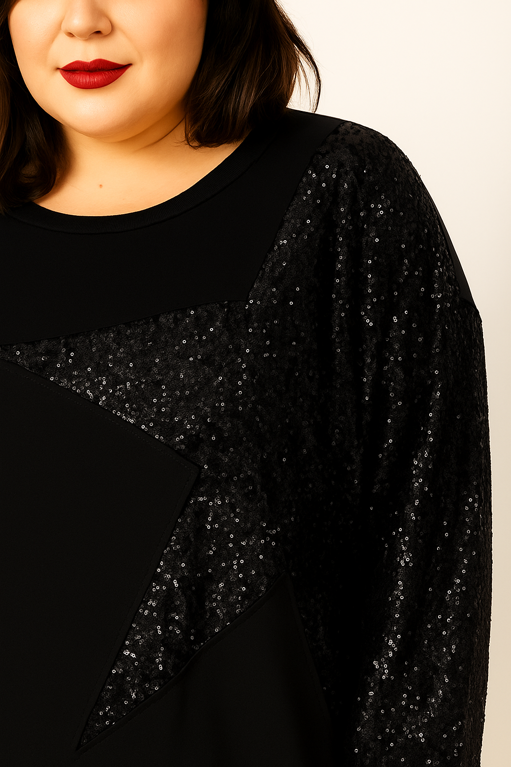 Sudadera negra con estrella