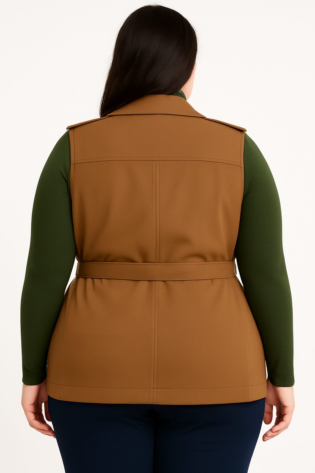 Chaleco con hombreras y cinturón