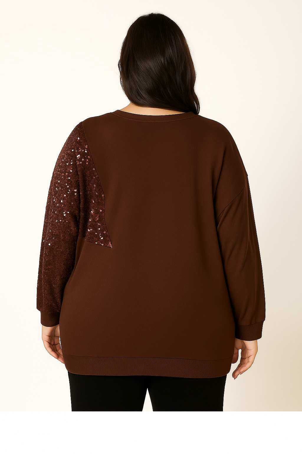 Sudadera marrón con estrella