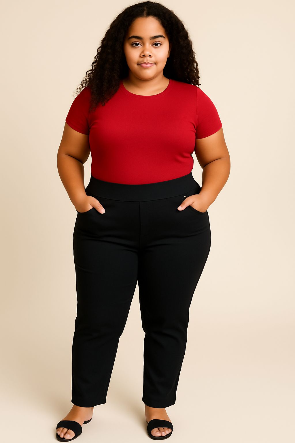 pantalon elastico negro