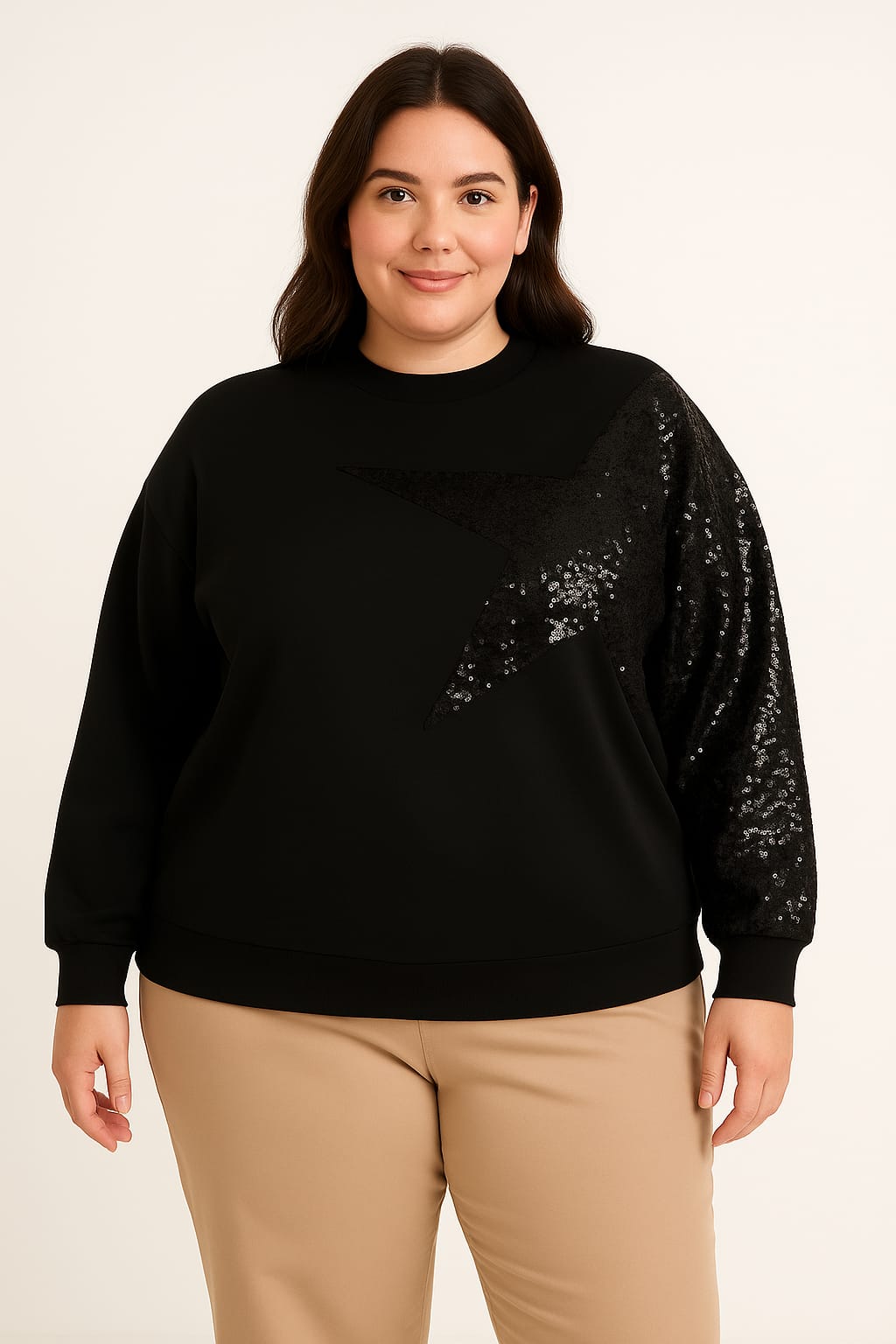 Sudadera negra con estrella