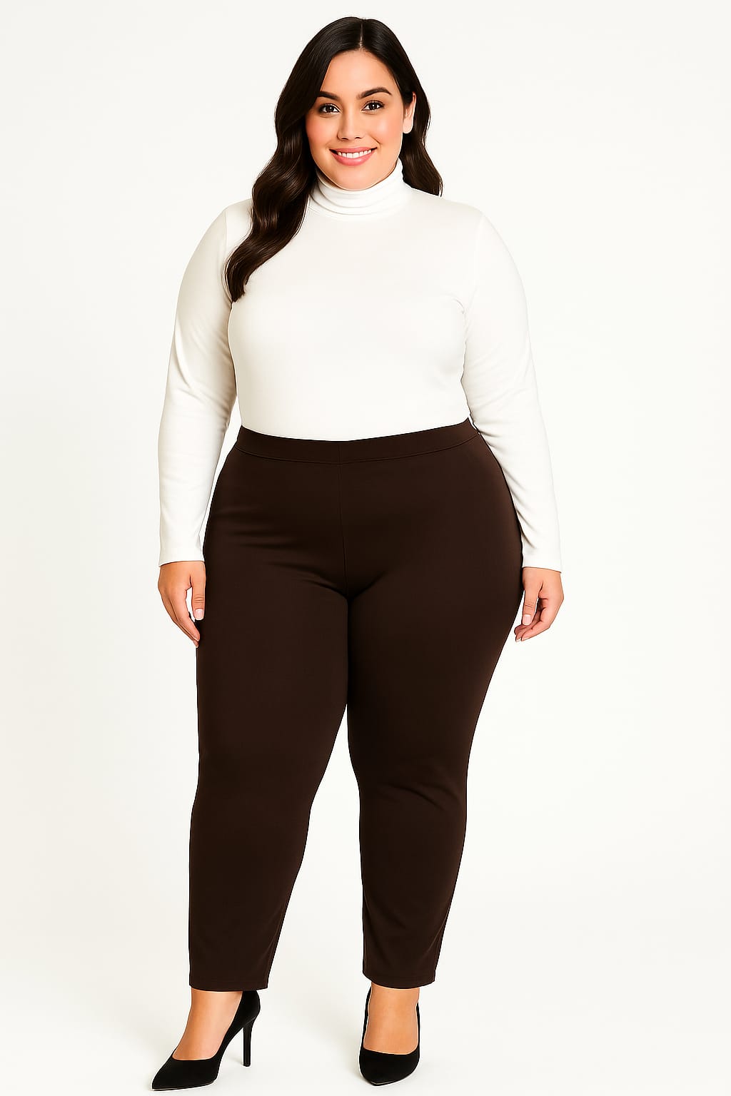 Leggins básicos marrón oscuro