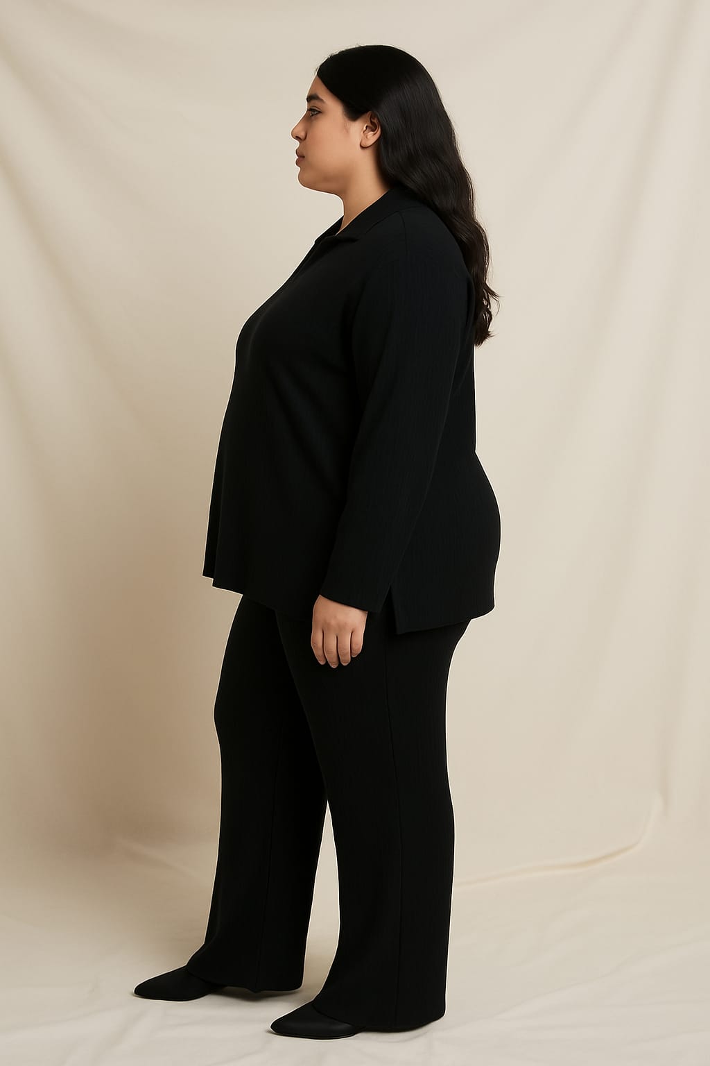 Conjunto canalizado negro