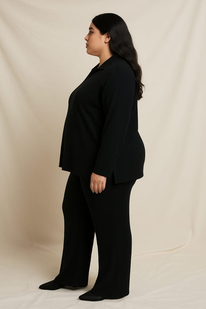 Conjunto canalizado negro