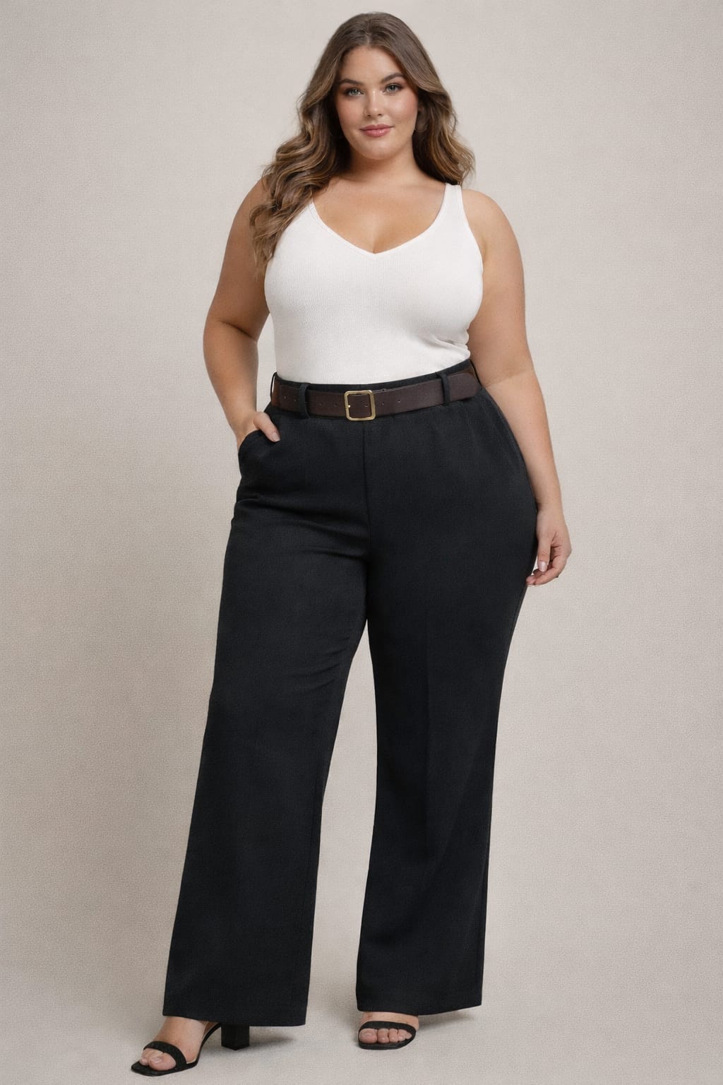 Pantalón con correa