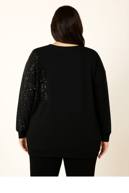 Sudadera negra con estrella