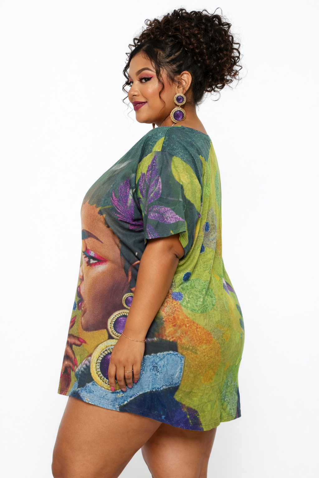 Vestido Estampado Artístico