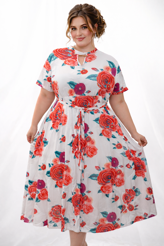 Vestido floral elegante